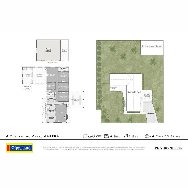 Floorplan of Homely house listing, 6 Currawong Crescent, Maffra VIC 3860