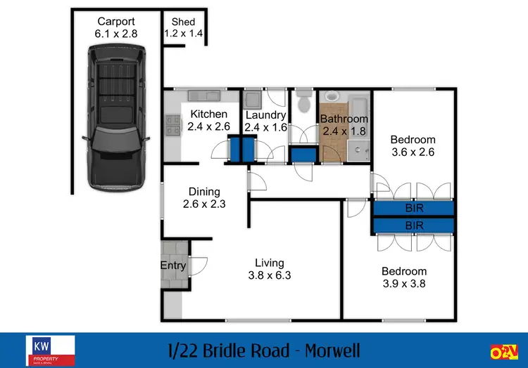 Floorplan of Homely unit listing, Units 1-2 / 22/Units 1-2 / 22 Bridle Road, Morwell VIC 3840