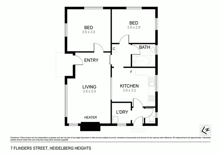 Floorplan of Homely house listing, 7 Flinders Street, Heidelberg Heights VIC 3081