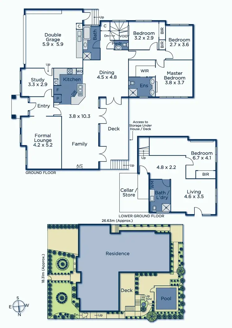Floorplan of Homely house listing, 5 Orchard Crescent, Mont Albert North VIC 3129