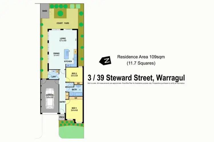 Floorplan of Homely unit listing, 3/39 Steward Street, Warragul VIC 3820