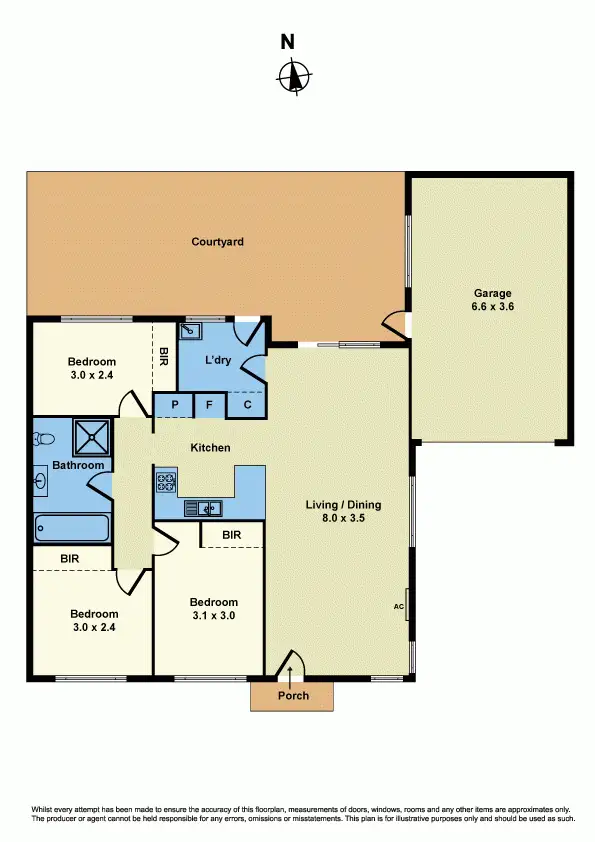 Floorplan of Homely unit listing, 17/285 Derrimut Road, Hoppers Crossing VIC 3029
