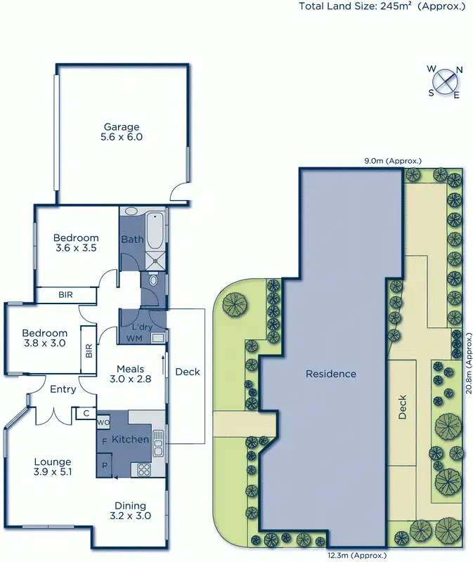 Floorplan of Homely unit listing, 2/22 Kemps Street, Ringwood East VIC 3135