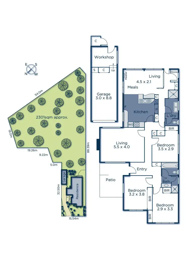 Floorplan of Homely house listing, 109 Ashburn Grove, Ashburton VIC 3147