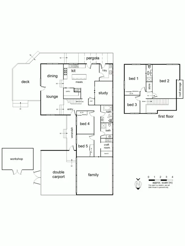 Floorplan of Homely house listing, 18 Andrew Crescent, Croydon South VIC 3136