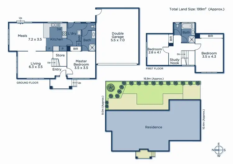 Floorplan of Homely townhouse listing, 1/270 Canterbury Road, Heathmont VIC 3135