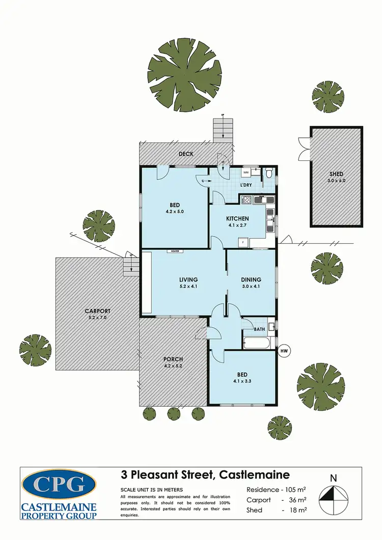 Floorplan of Homely house listing, 3 Pleasant Street, Castlemaine VIC 3450