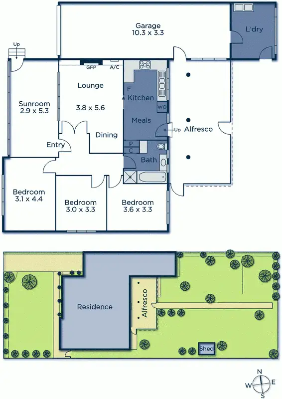 Floorplan of Homely house listing, 46 Roberts Avenue, Box Hill South VIC 3128