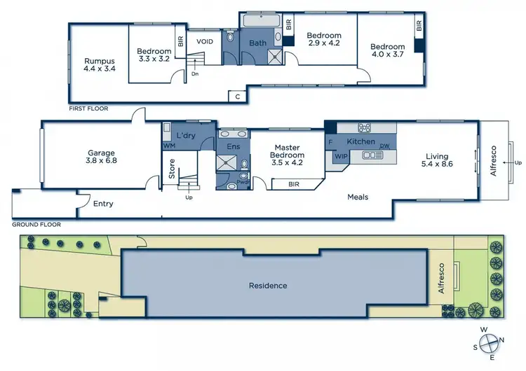 Floorplan of Homely townhouse listing, 33 Charlton Street, Blackburn North VIC 3130