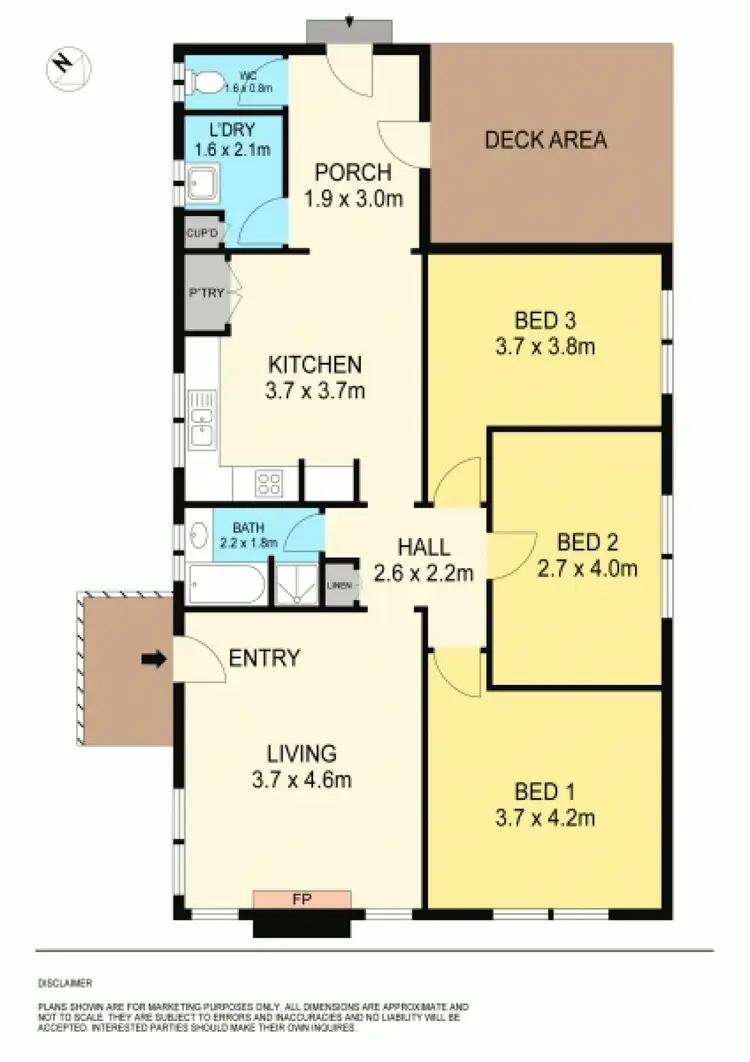 Floorplan of Homely house listing, 9 Wattle Avenue, Wendouree VIC 3355
