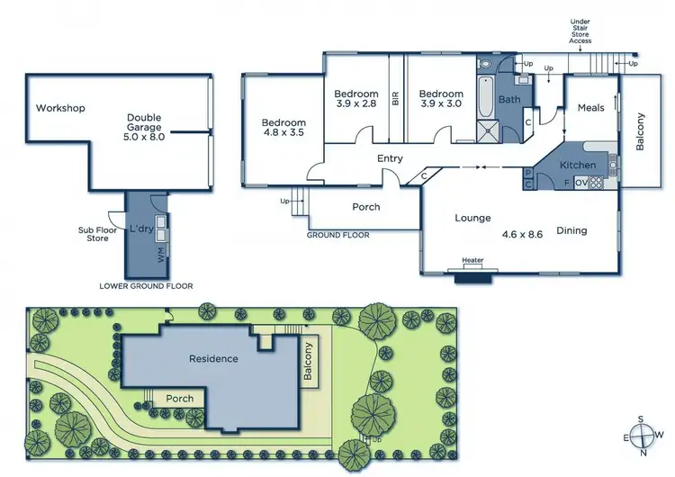 Floorplan of Homely house listing, 233 Balwyn Road, Balwyn North VIC 3104