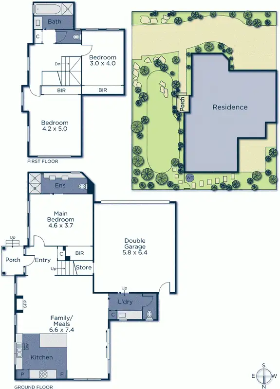 Floorplan of Homely townhouse listing, 3/78 Purches Street, Mitcham VIC 3132