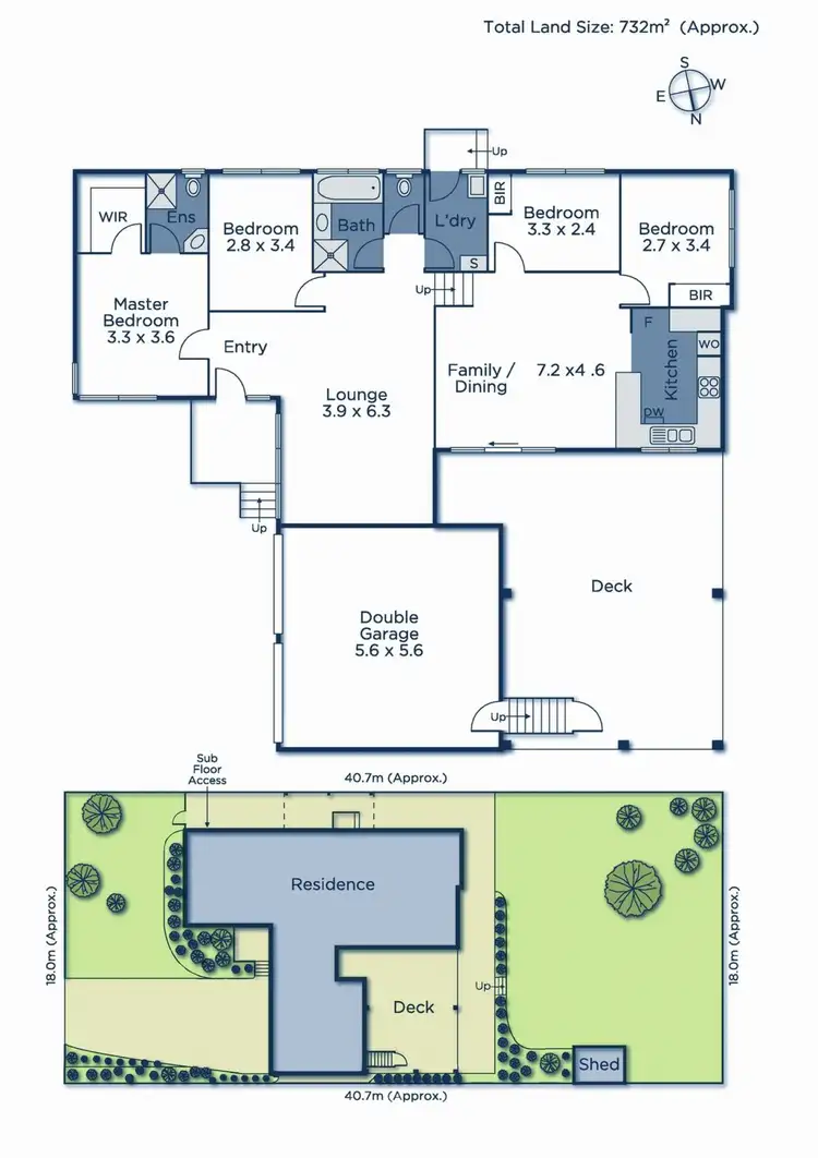 Floorplan of Homely house listing, 8 Elder Grove, Boronia VIC 3155