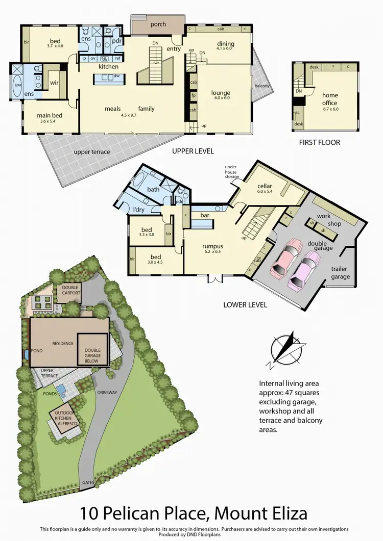 Floorplan of Homely house listing, 10 Pelican Place, Mount Eliza VIC 3930