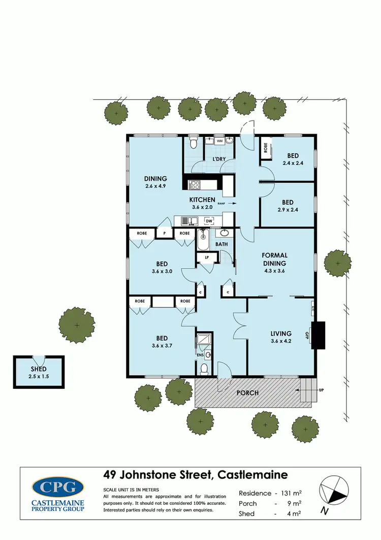 Floorplan of Homely house listing, 49 Johnstone Street, Castlemaine VIC 3450