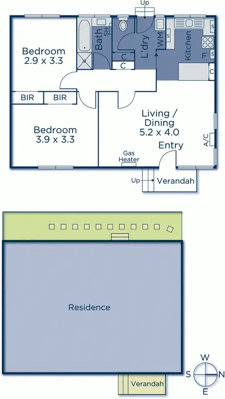 Floorplan of Homely unit listing, 9/11 John Street, Blackburn VIC 3130