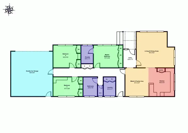 Floorplan of Homely house listing, 1 Soyuz Court, Mount Clear VIC 3350