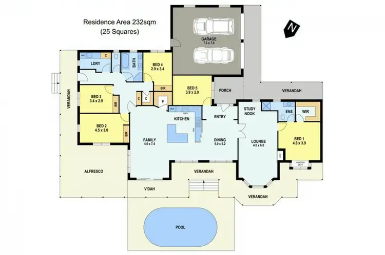 Floorplan of Homely house listing, 5 Larkones Court, Warragul VIC 3820