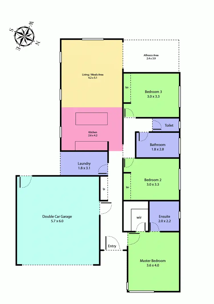 Floorplan of Homely house listing, 2 Felix Court, Miners Rest VIC 3352