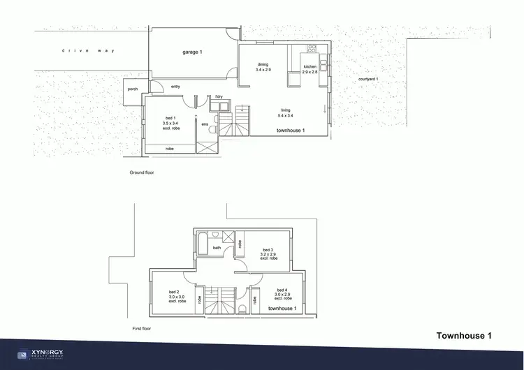 Floorplan of Homely townhouse listing, 1/29-31 Morton Street, Clayton VIC 3168