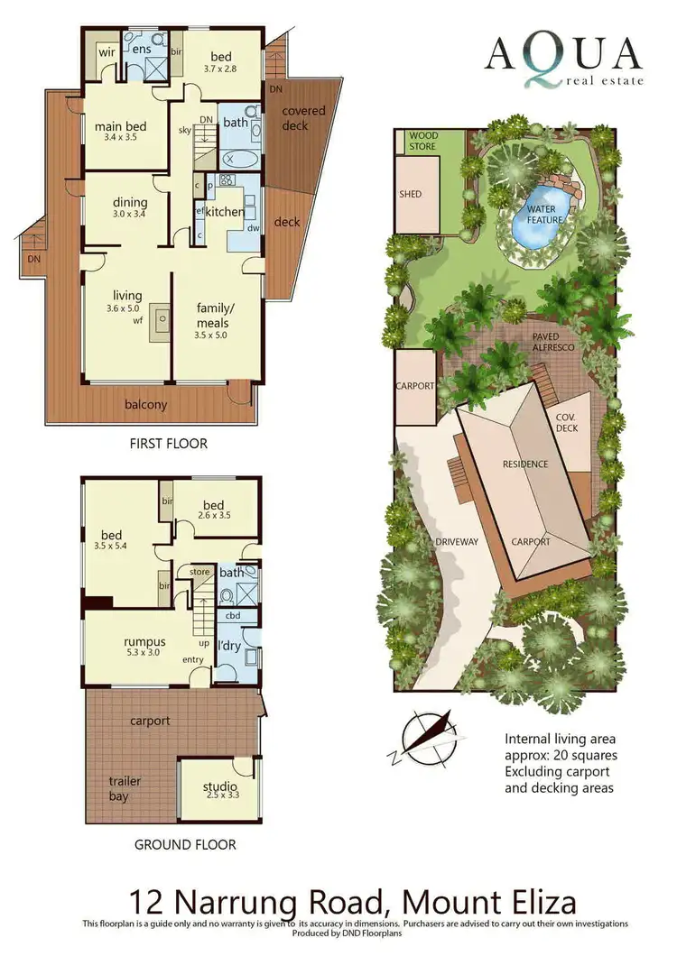 Floorplan of Homely house listing, 12 Narrung Road, Mount Eliza VIC 3930