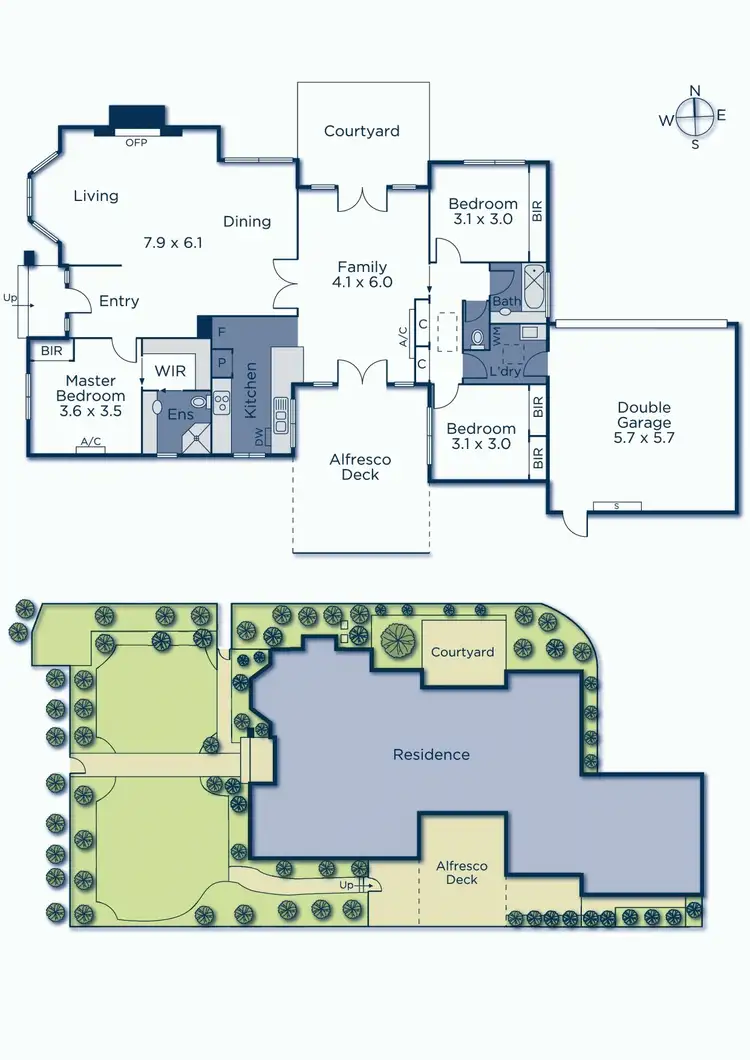 Floorplan of Homely townhouse listing, 1/35 Iris Road, Glen Iris VIC 3146