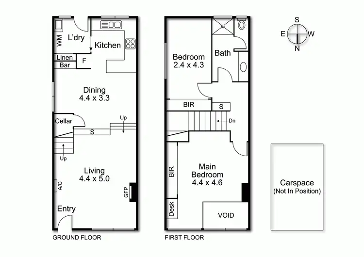 Floorplan of Homely townhouse listing, 8 Younger Court, Kew VIC 3101