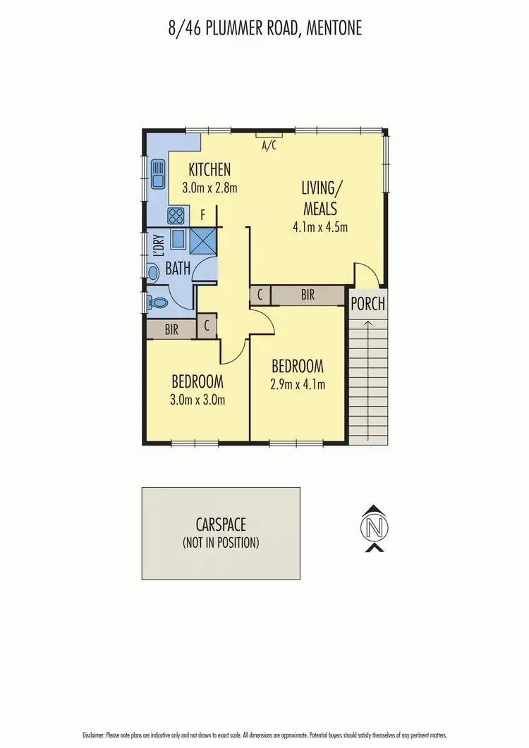 Floorplan of Homely apartment listing, 8/46 Plummer Road, Mentone VIC 3194