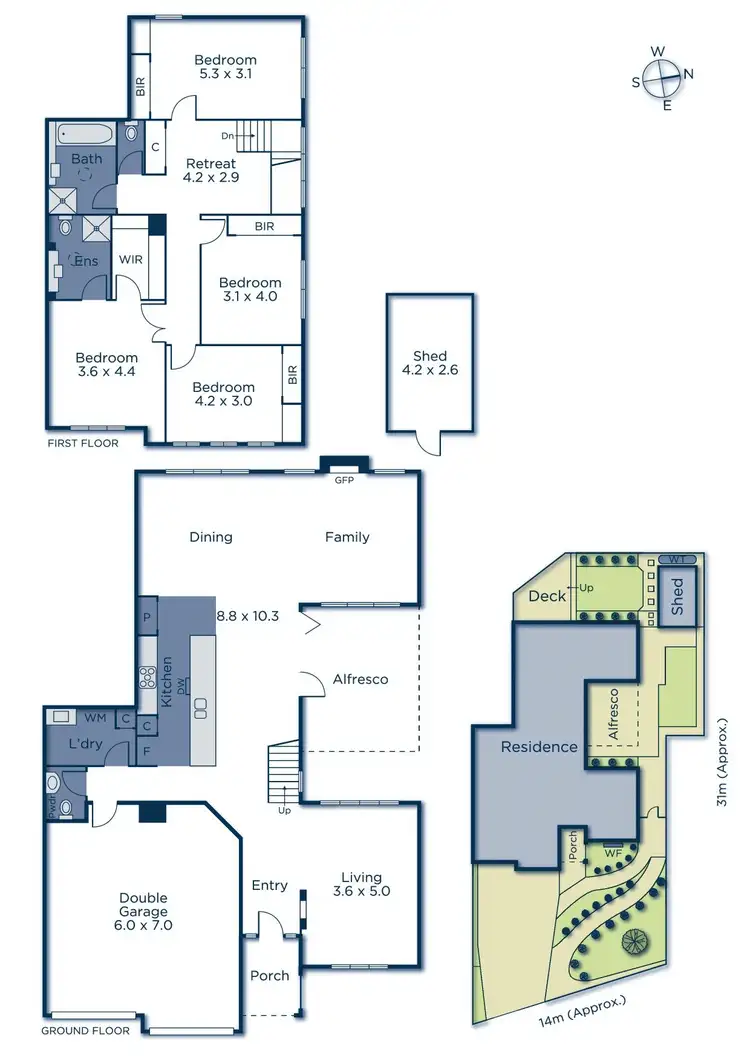 Floorplan of Homely house listing, 1 Cookson Way, Burwood VIC 3125