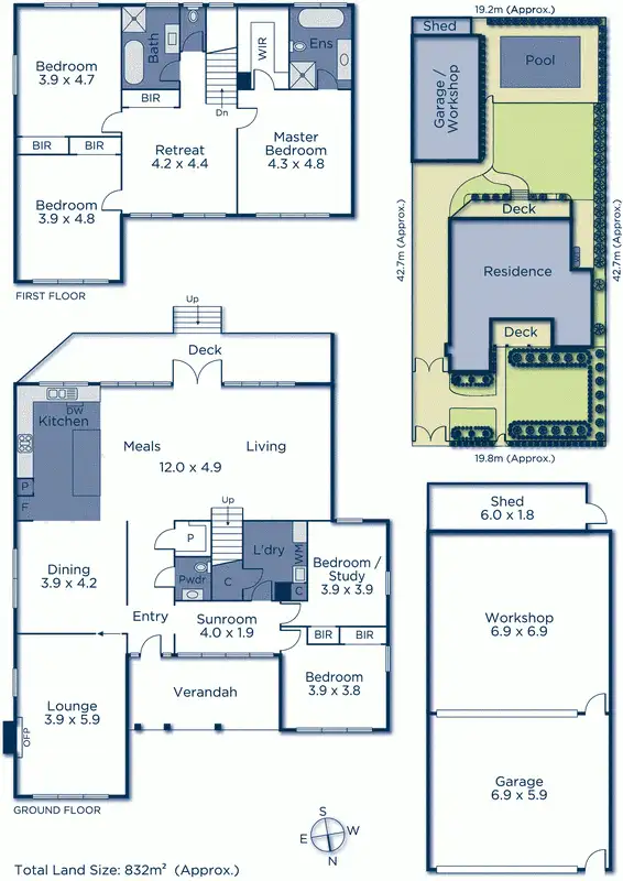 Floorplan of Homely house listing, 16 Simpson Street, Mitcham VIC 3132