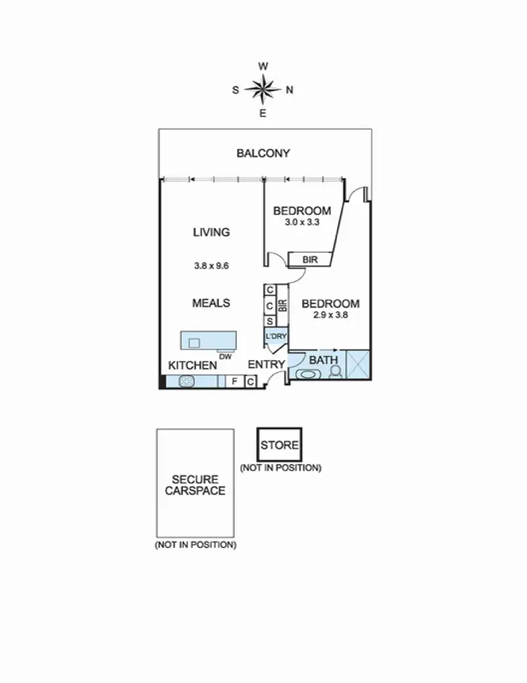 Floorplan of Homely unit listing, 511/4-14 Burke Avenue, Hawthorn East VIC 3123