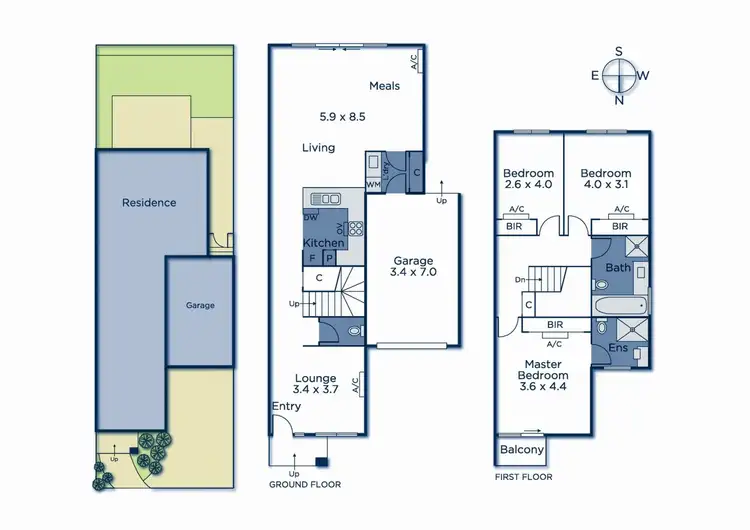 Floorplan of Homely townhouse listing, 16/1-5 Royton Street, Burwood East VIC 3151
