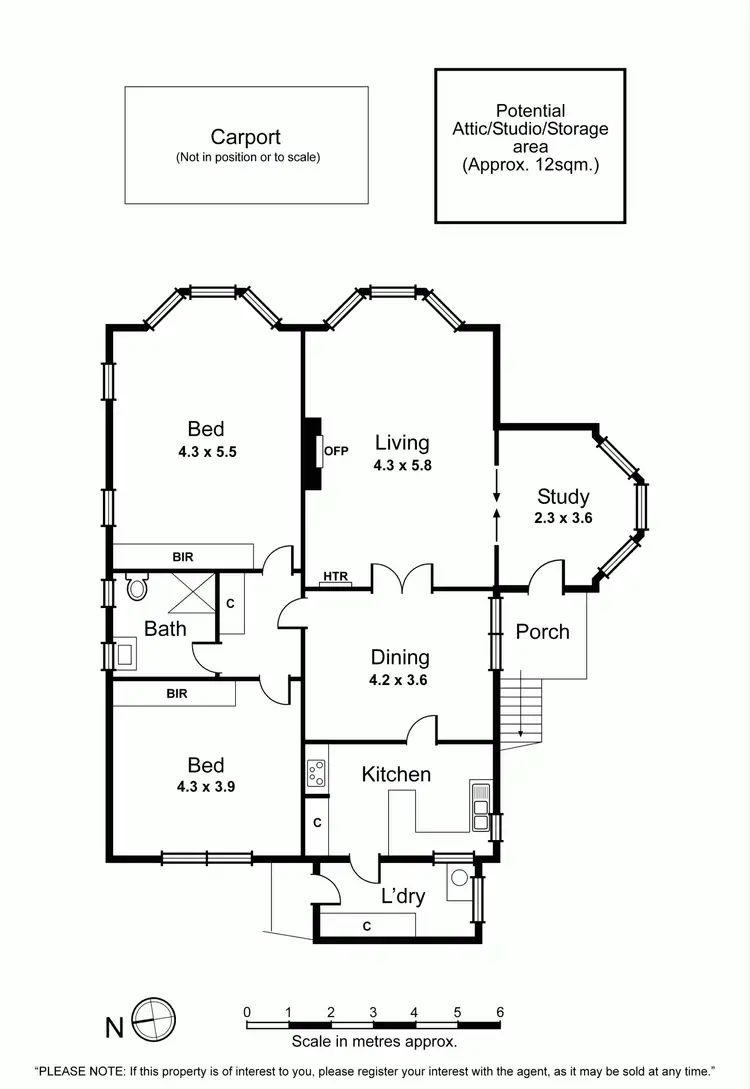 Floorplan of Homely apartment listing, 4/6 Sidwell Avenue, St Kilda East VIC 3183