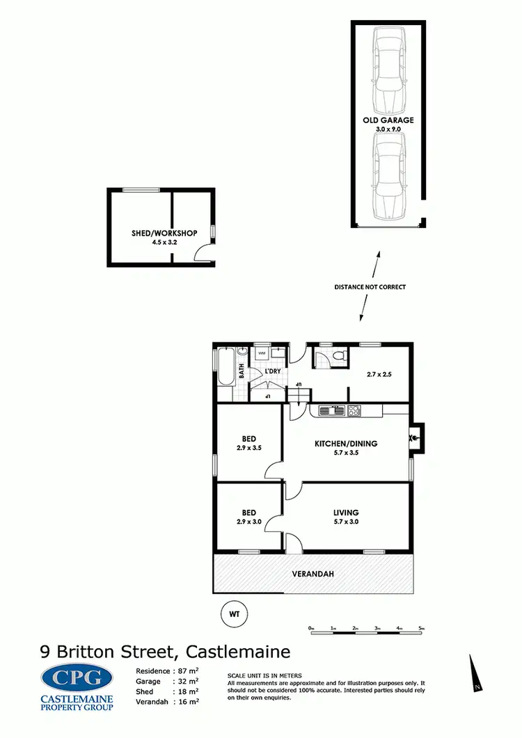 Floorplan of Homely house listing, 9 Britton Street, Castlemaine VIC 3450