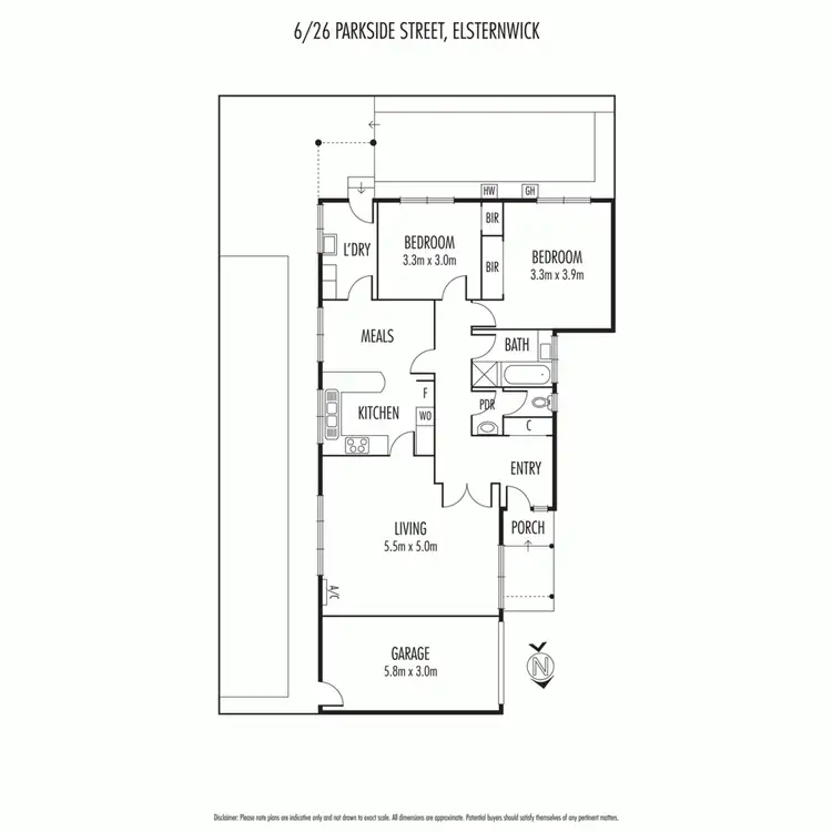 Floorplan of Homely unit listing, 6/26 Parkside Street, Elsternwick VIC 3185