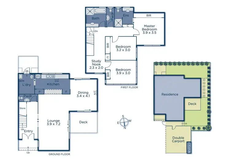 Floorplan of Homely townhouse listing, 4/926 Canterbury Road, Box Hill South VIC 3128