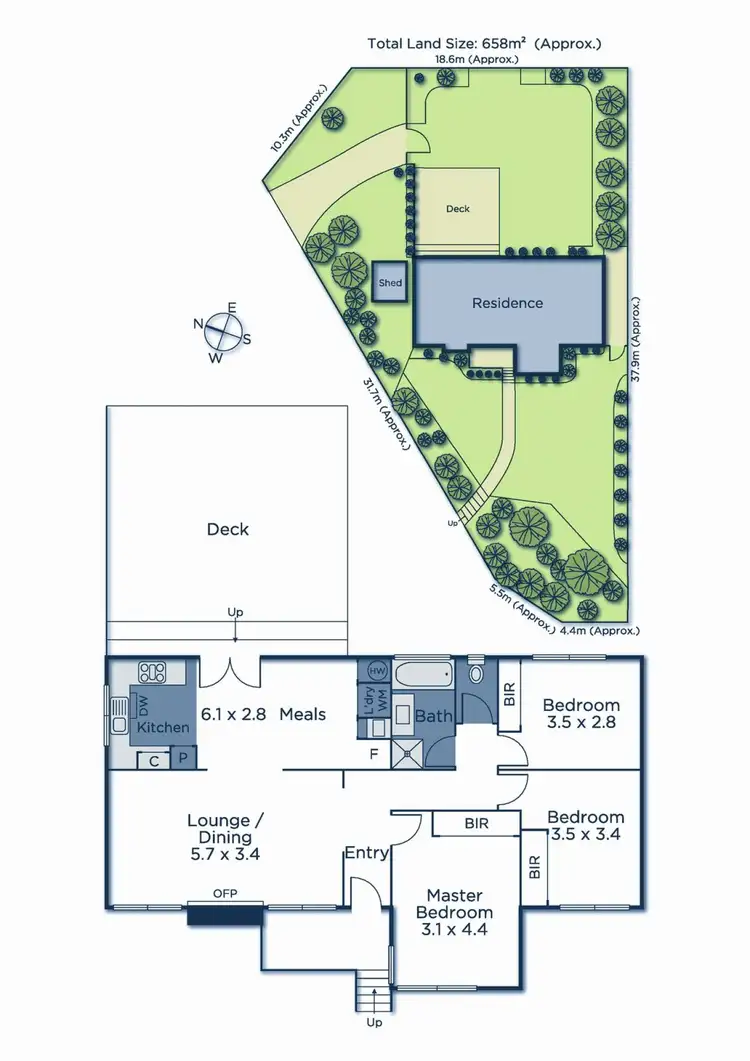 Floorplan of Homely house listing, 1 Irene Crescent, Mitcham VIC 3132