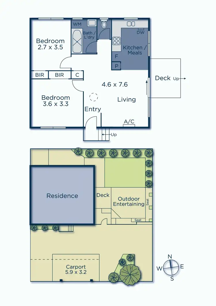 Floorplan of Homely unit listing, 1/480 Auburn Road, Hawthorn VIC 3122