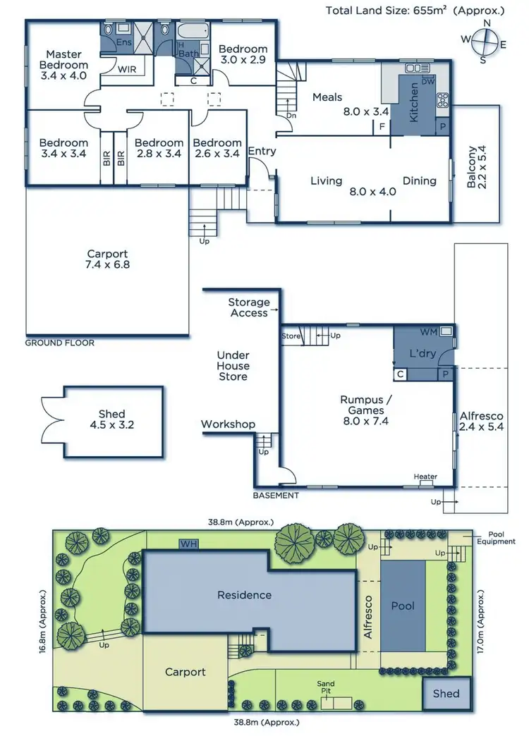 Floorplan of Homely house listing, 27 Highland Avenue, Mitcham VIC 3132
