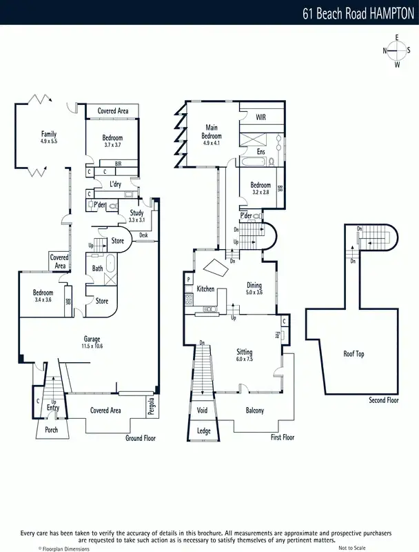 Floorplan of Homely house listing, 61 Beach Road, Hampton VIC 3188
