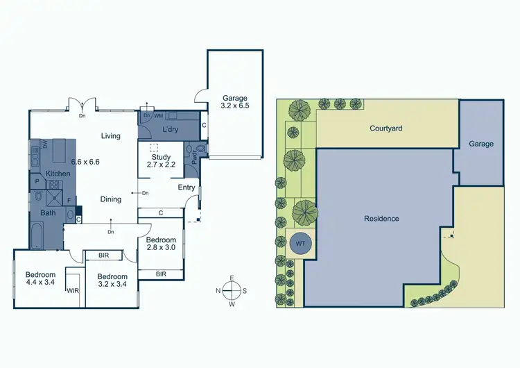 Floorplan of Homely townhouse listing, 2/11 Orchard Grove, Blackburn South VIC 3130