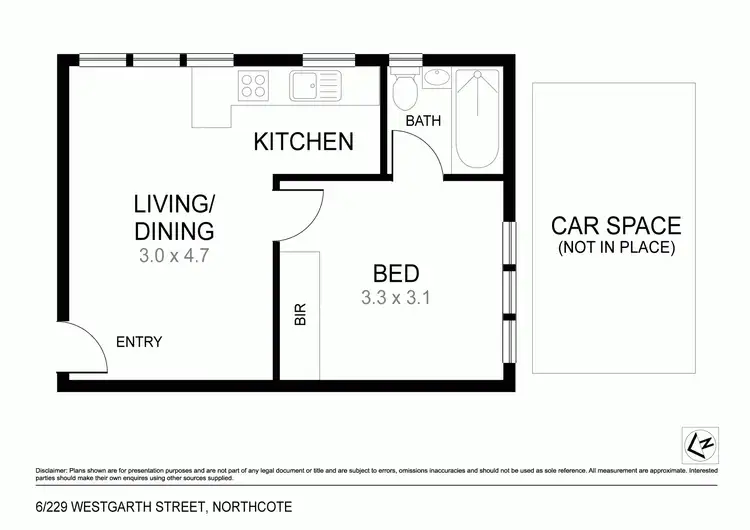 Floorplan of Homely apartment listing, 6/229 Westgarth Street, Northcote VIC 3070