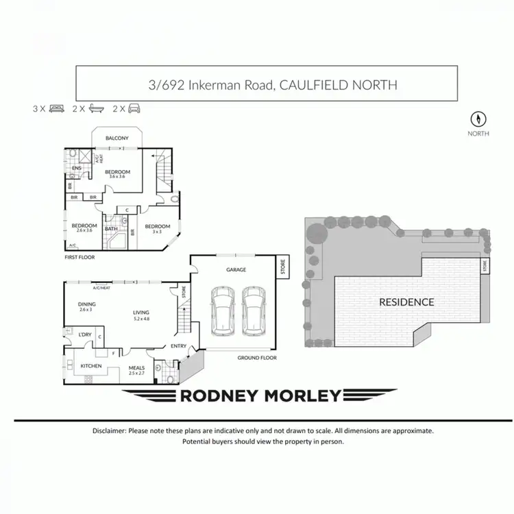 Floorplan of Homely unit listing, 3/692 Inkerman Road, Caulfield North VIC 3161