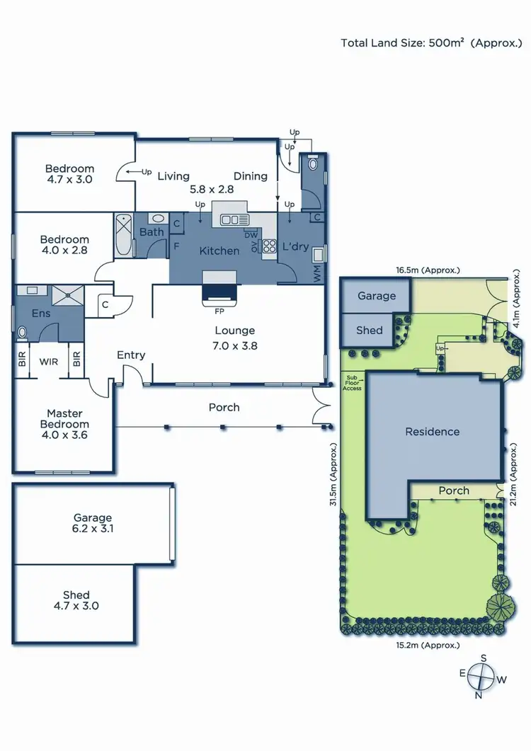 Floorplan of Homely house listing, 1/34 Carween Avenue, Mitcham VIC 3132