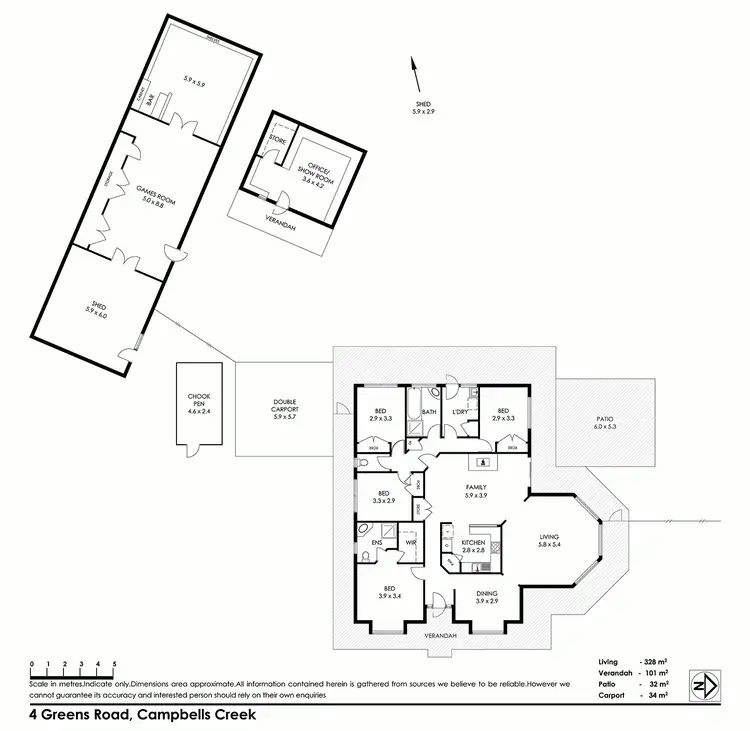 Floorplan of Homely house listing, 4 Greens Road, Campbells Creek VIC 3451