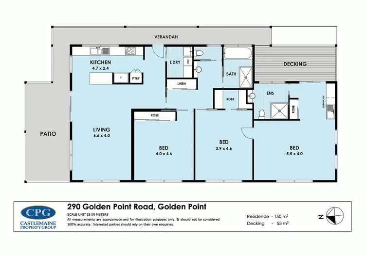 Floorplan of Homely house listing, 290 Golden Point Road, Chewton VIC 3451