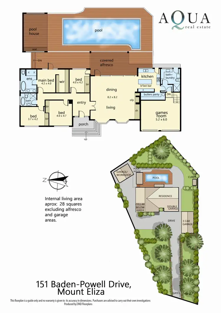 Floorplan of Homely house listing, 151 Baden Powell Drive, Mount Eliza VIC 3930