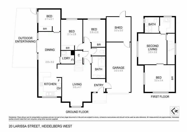 Floorplan of Homely house listing, 20 Larissa Street, Heidelberg West VIC 3081