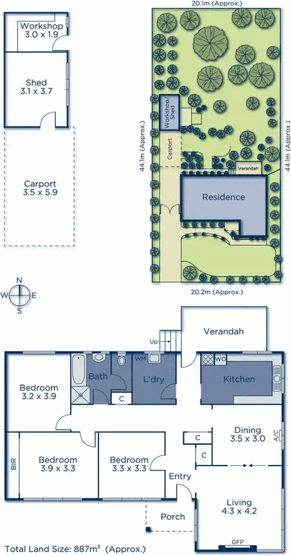 Floorplan of Homely house listing, 21 Churinga Avenue, Mitcham VIC 3132
