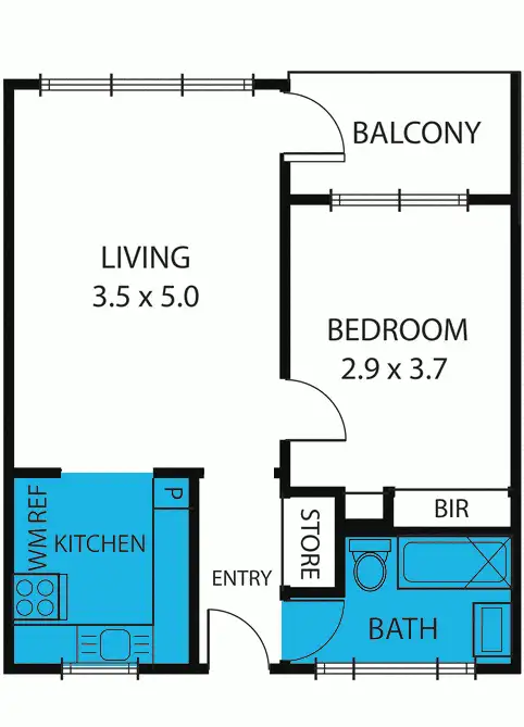 Floorplan of Homely unit listing, 8/48 Scott Grove, Glen Iris VIC 3146